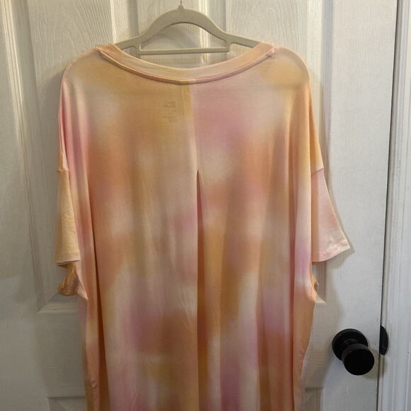 NWT Stars Above Plus 1X Sleep Shirt Nightgown Tie Dye Pink Modal Soft Pajama - Picture 11 of 16